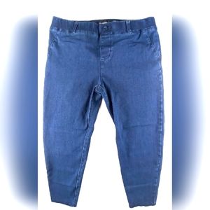 Betabrand Straight Denim Jeans Stretch Pull On women's Size petite medium